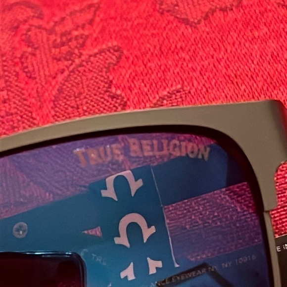 Brand New True Religion Brown Matte Metal Square Sunglasses 100% UV Protection - Picture 7 of 16